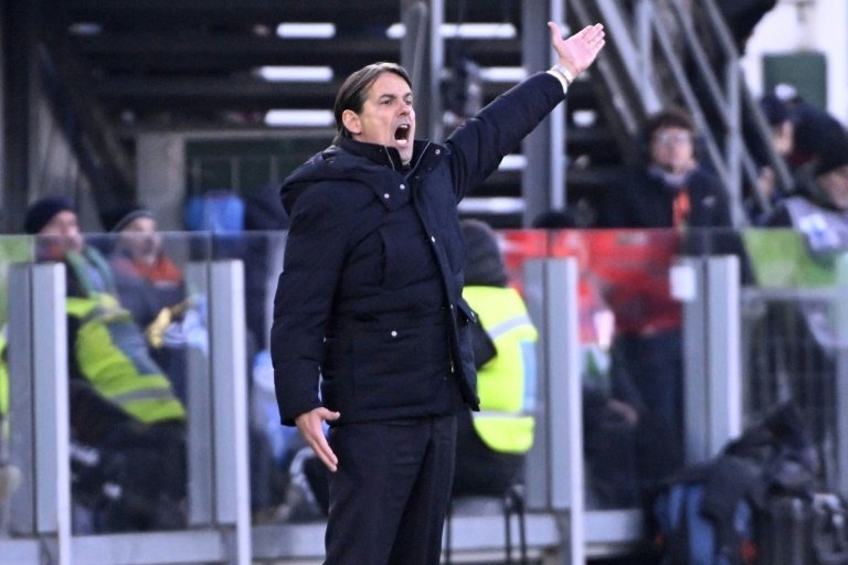 Inzaghi non scioglie i dubbi di formazione. AFP