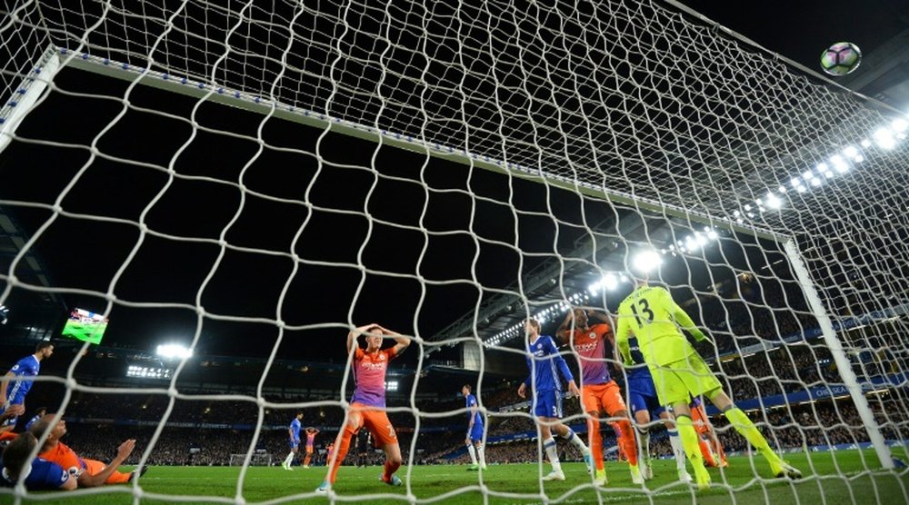 Match de Premier League entre Chelsea et Manchester City, le 5 avril 2017 à Stamford Bridge. AFP