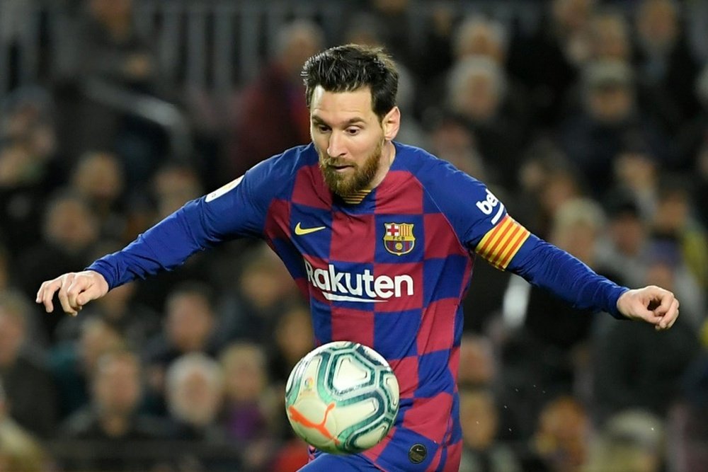 Leo Messi hizo el único gol del partido. AFP