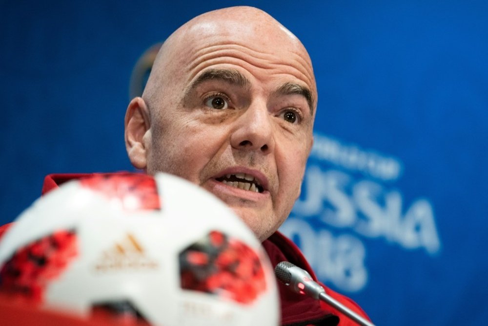 Infantino is not happy with the proposal. AFP