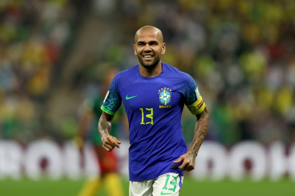 Dani Alves' contract with Pumas expires in June 2023. AFP