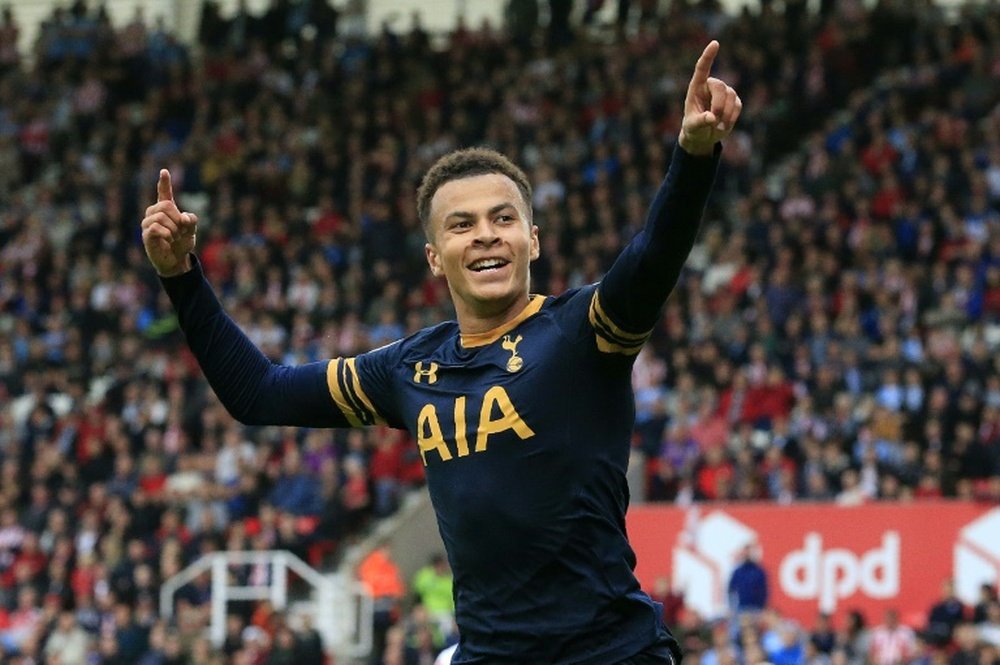 Rising star Dele Alli is in Tottenham's XI for tonight's clash. AFP