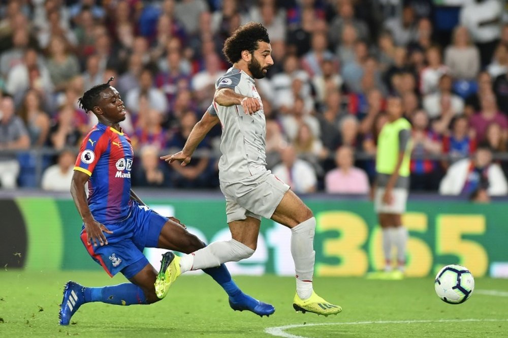 El jugador del Crystal Palace está cuajando un gran curso. AFP