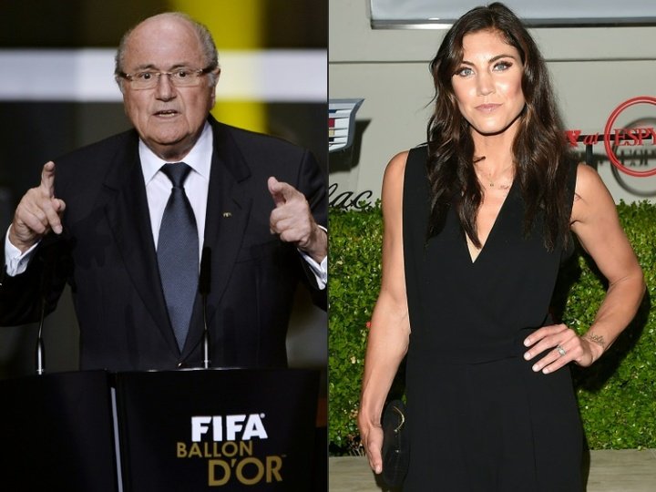 Blatter: Hope Solo's sexual harassment claim 'absurd'