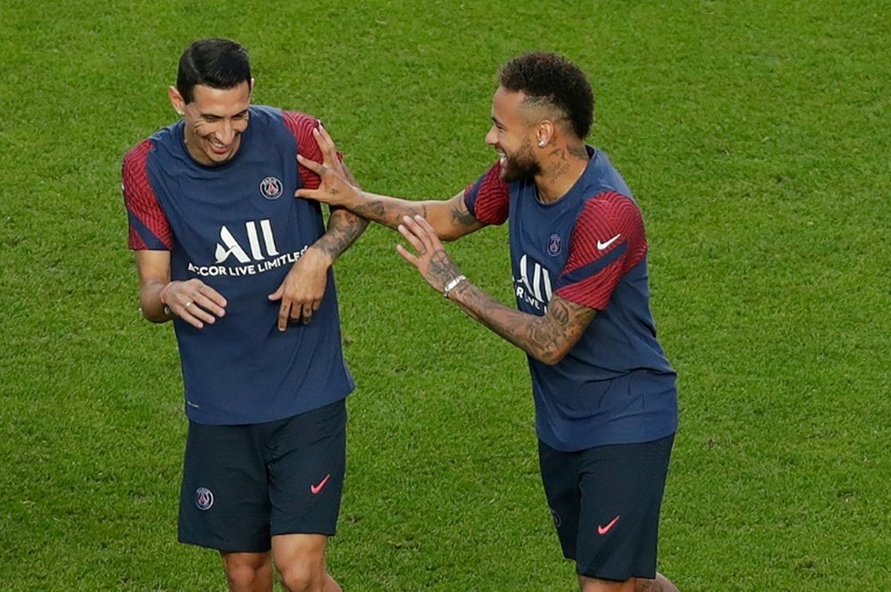 Di María et Neymar titulaires contre l'OM. AFP