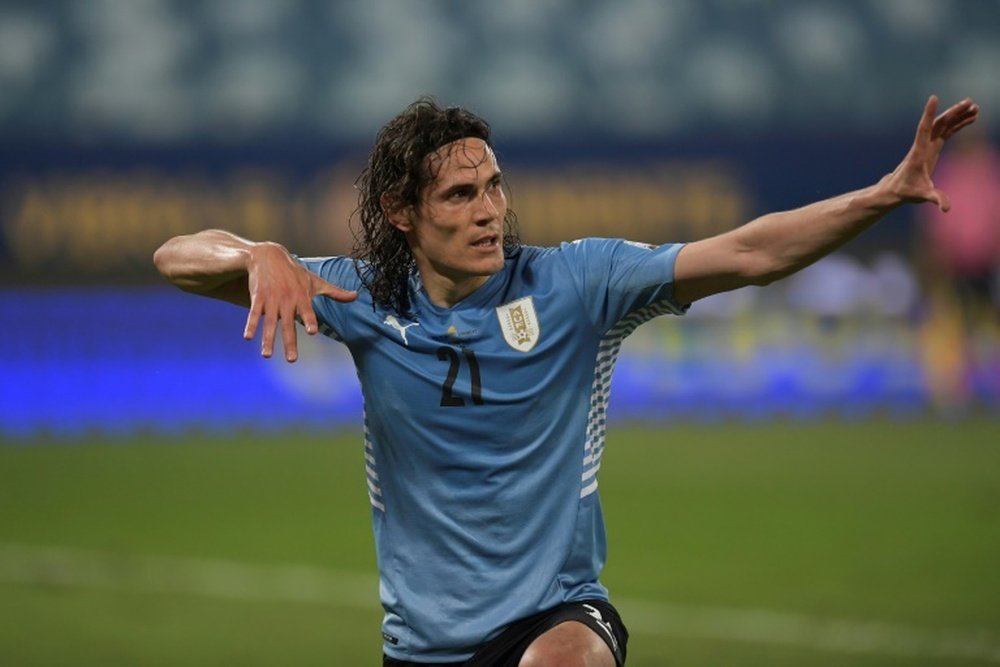 Edinson Cavani prend sa retraite internationale. afp
