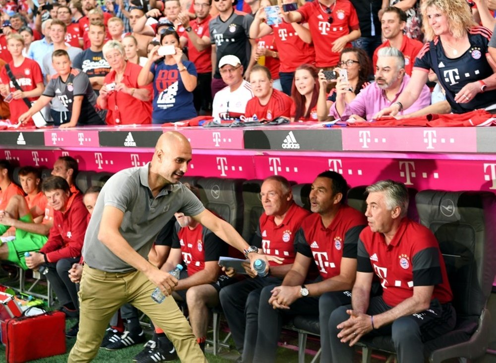 El agente de Guardiola quitó veracidad a lo publicado sobre el Bayern. AFP