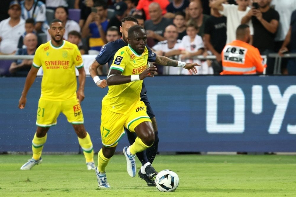 Sissoko fichó por el Nantes en la temporada 2022-23. AFP