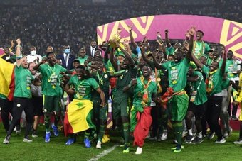 On sait à quoi ressemblera le maillot du Sénégal pour le Mondial 2022. afp