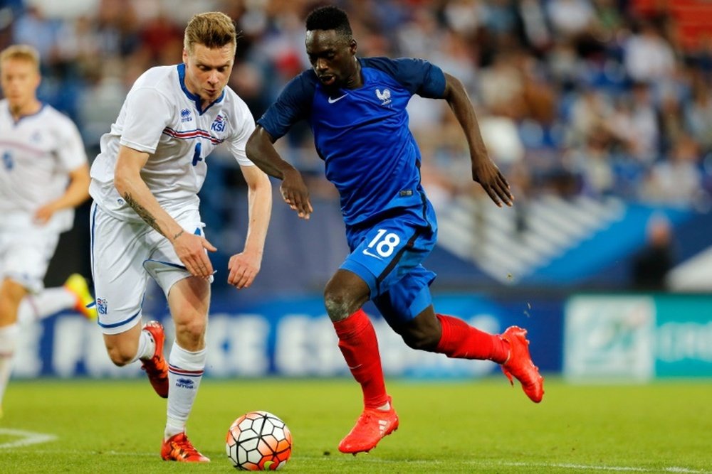L'attaquant des Espoirs français Jean-Kévin Augustin, lors du match contre l'Islande à Caen, le 6 septembre 2016