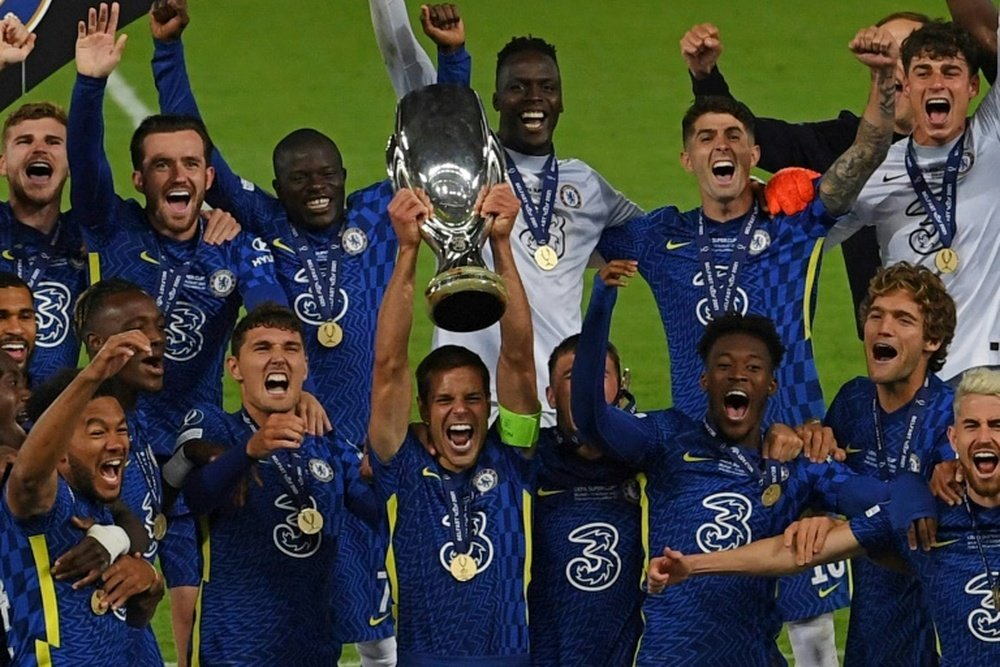 Chelsea brilha nos pênaltis e é o campeão da Supercopa da Europa. AFP