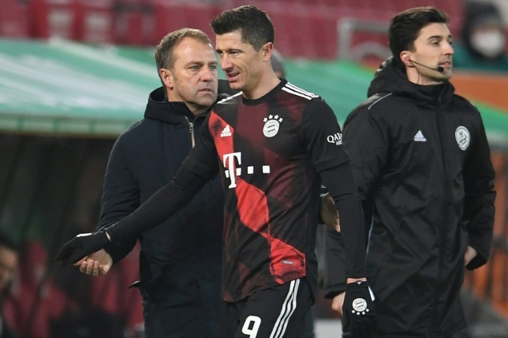 Lewandowski s'exprime sur le changement d'entraîneur du Bayern. AFP