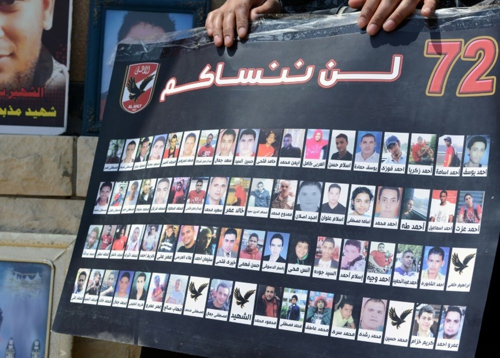 Los 72 fallecidos en Port Said no han sido olvidados. AFP/Archivo