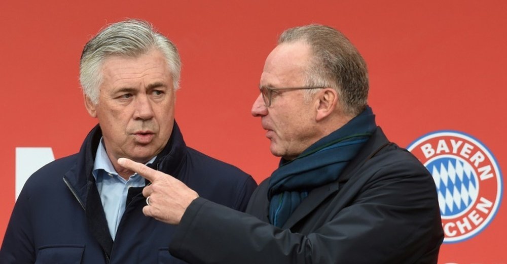 Rummenigge reconoció que se precipitó al echar a Ancelotti. AFP
