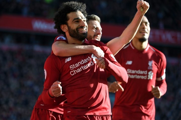 Exhibición de Salah y goleada del Liverpool
