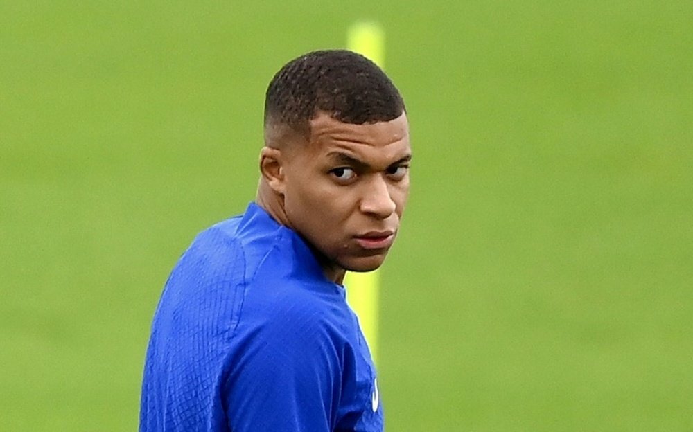 Mbappe has confirmed that he will not take part in the photo shoot. AFP
