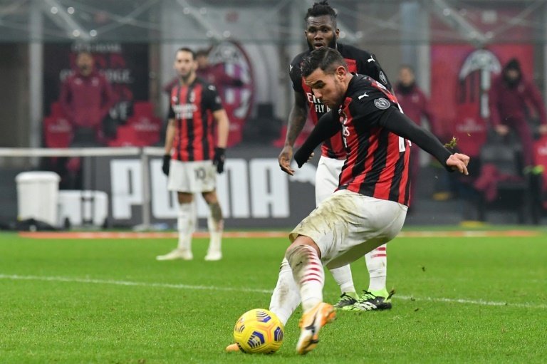 Theo Hernández analizó el derbi de Milán. AFP