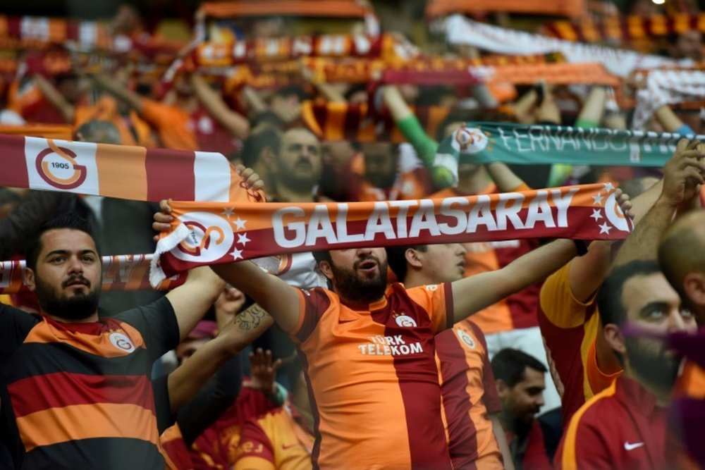 Galatasaray é líder isolado da Liga turca. AFP