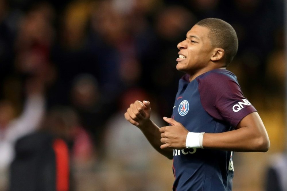 Mbappé, entre los siete mejores. AFP