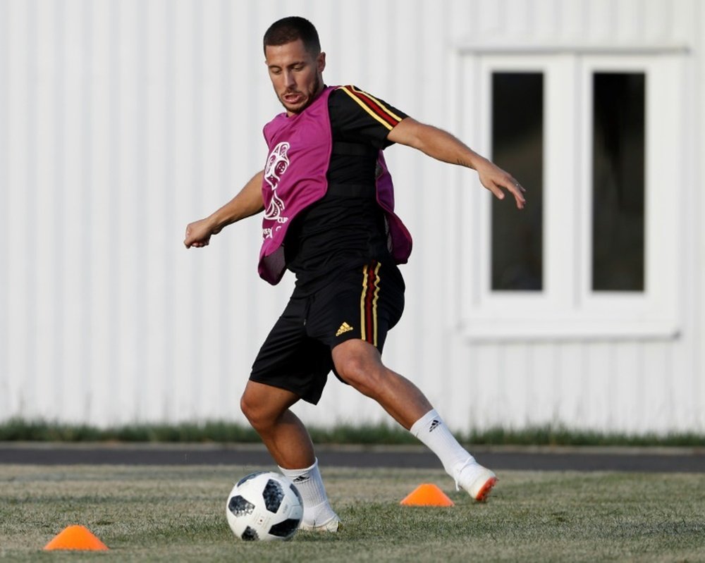 Hazard is open to a move to Real Madrid. AFP