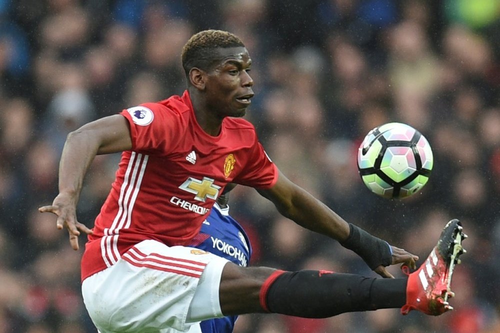 Pogba has scored twice and made one assist in the Europa League. AFP