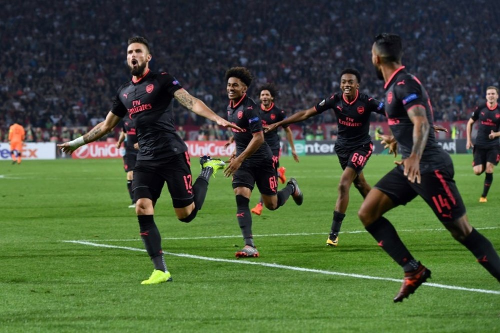 Arsenal won the reverse fixture 1-0. AFP