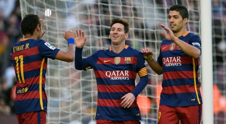 Leo Messi y Luis Suárez marcaron 3 y 4 goles respectivamente. AFP