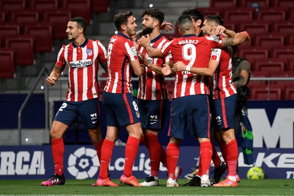 El Atlético de Madrid logró su 18ª victoria en Liga como local. AFP