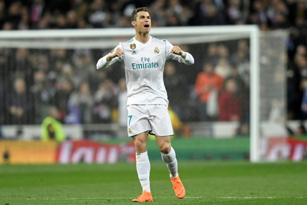 Ronaldo scored his 100th Champions League goal for Real Madrid. AFP