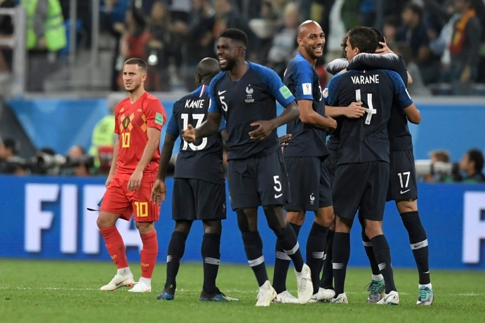 Robert Martinez revient une nouvelle fois sur France-Belgique 2018. AFP