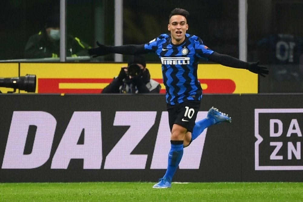 Lautaro Martinez could leave Inter. AFP
