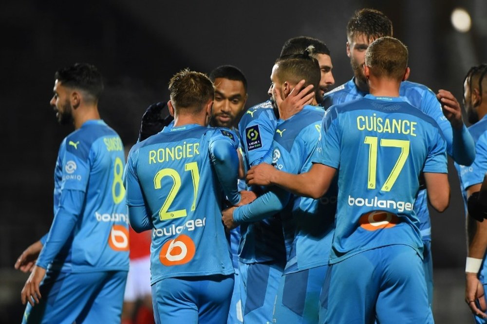 Les compos probables du match de Ligue 1 entre Marseille et Nîmes. AFP