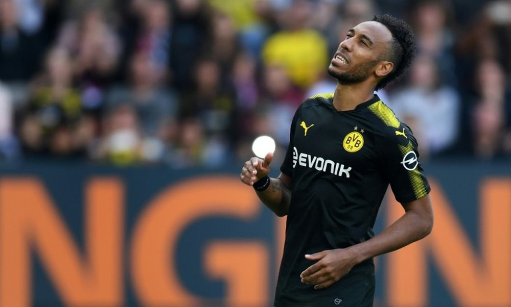 Aubameyang ha sido apartado por el Borussia Dortmund. AFP