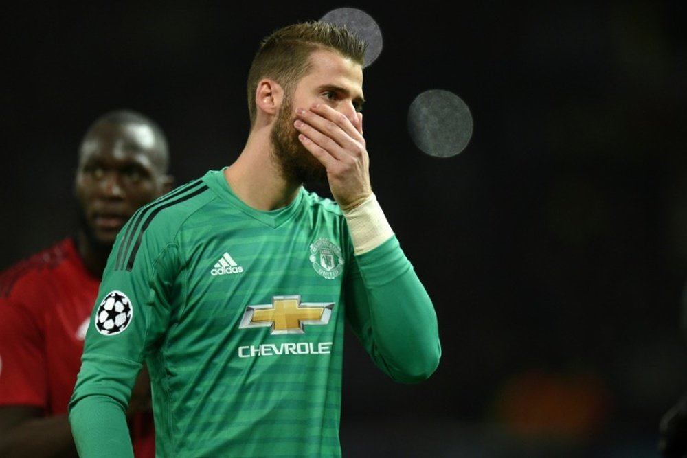 David de Gea after Manchester United's defeat to Juventus in the Champions League. AFP