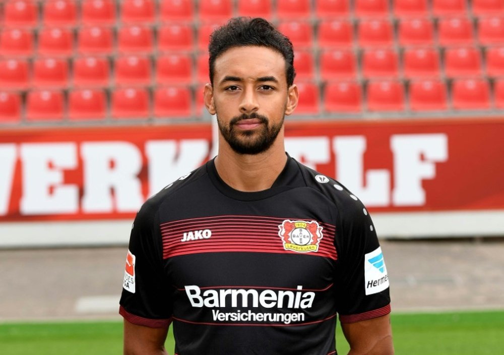 Karim Bellarabi, le 25 juillet lors de la présentation de léquipe de Leverkusen