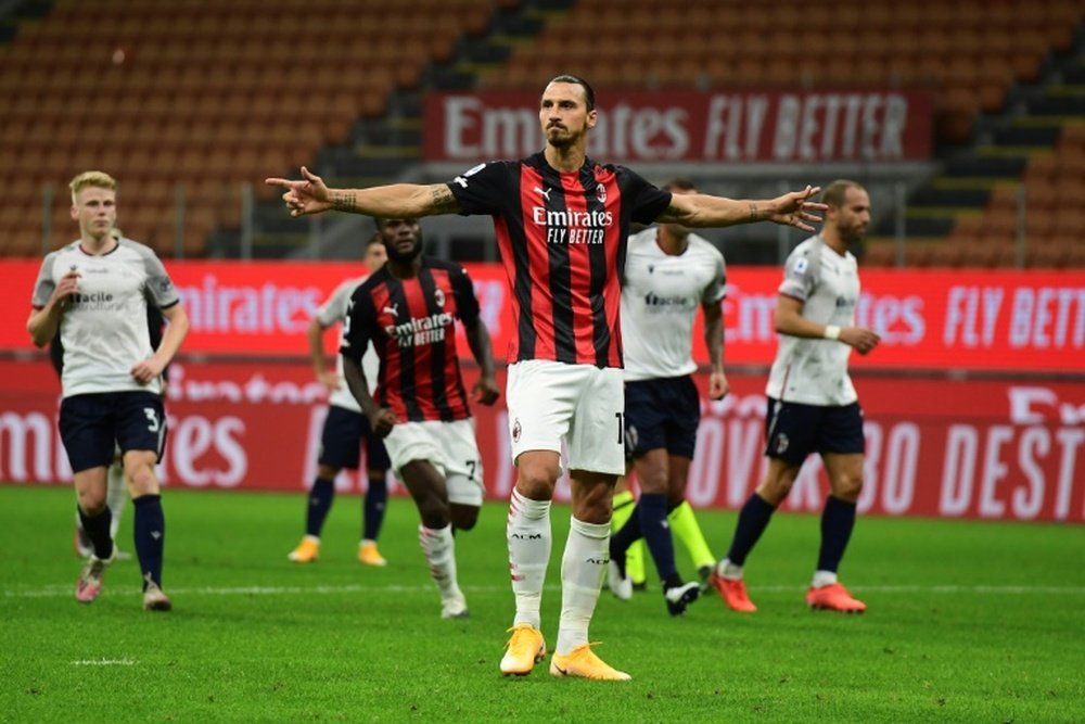 Zlatan Ibrahimovic testé positif au COVID-19. afp