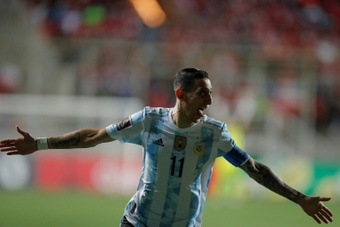 L'Argentine s'est imposée sur la pelouse du Chili grâce à un joli but d'Angel Di María. AFP