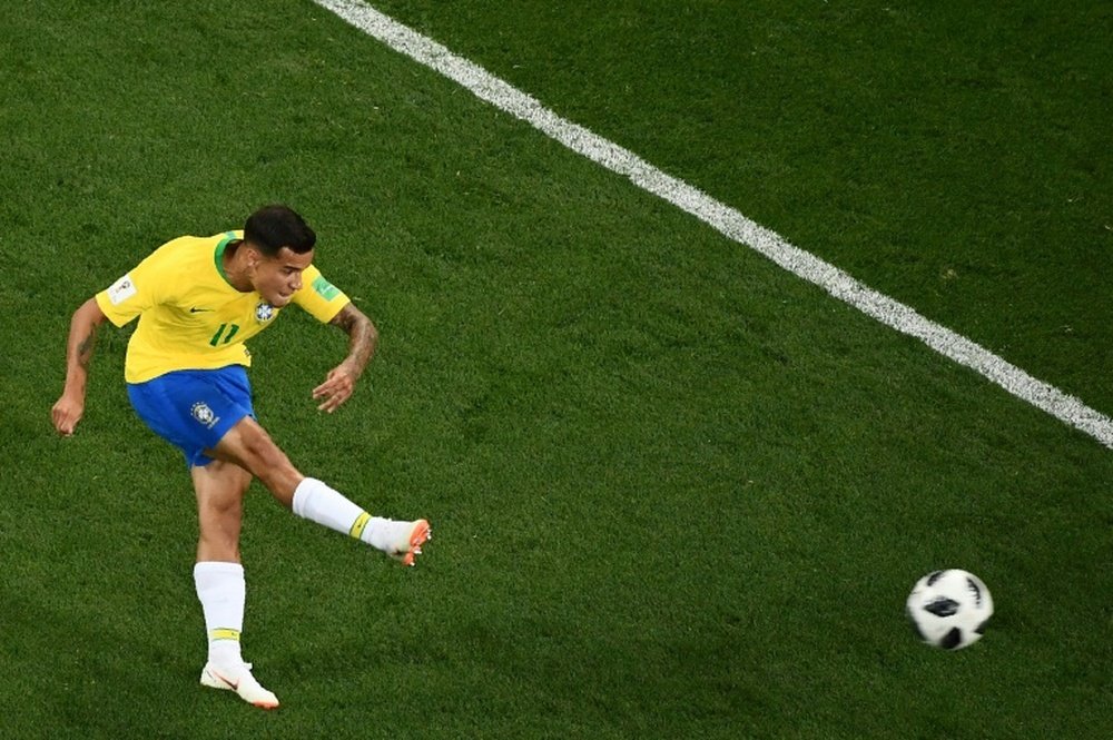 Coutinho fue elegido el mejor jugador del partido. AFP
