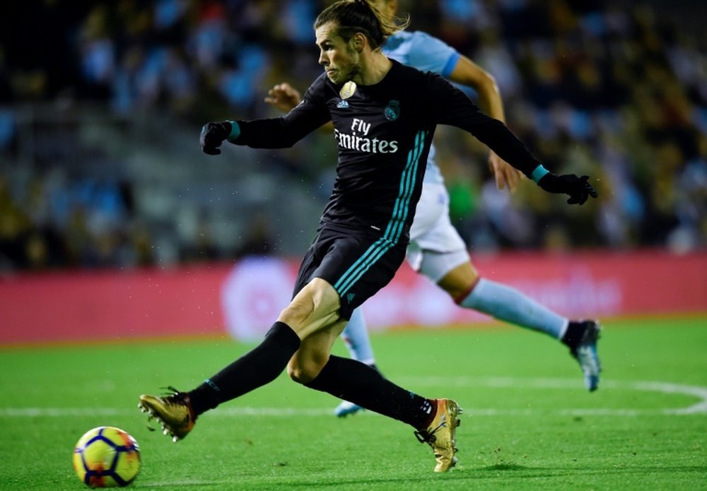 Gareth Bale marque contre le Celta à Vigo. AFP
