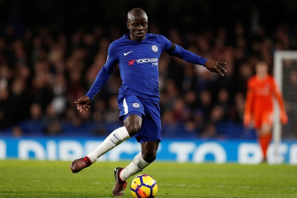 Kante has been a mainstay at Chelsea since his arrival. AFP