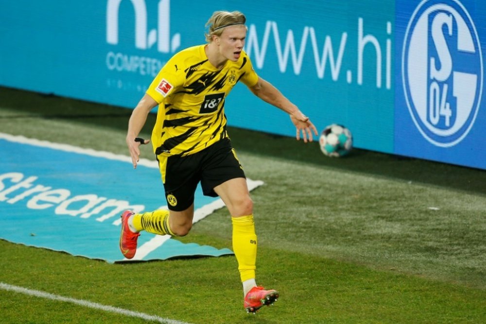 Borussia Dortmund want 250 million euros for Haaland. AFP