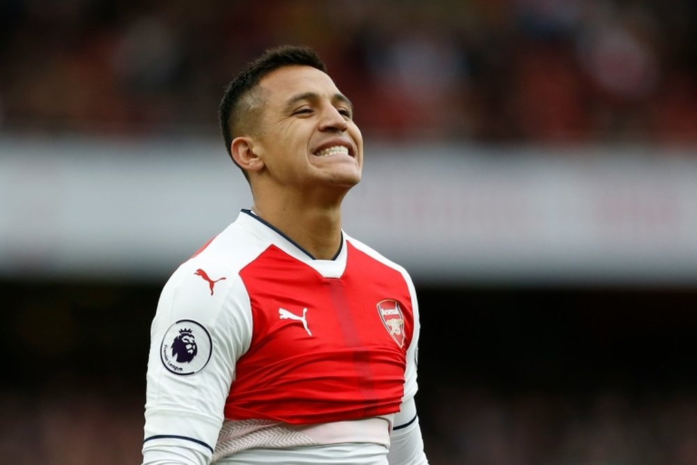 Alexis Sanchez has the upper hand in the negotiations. AFP