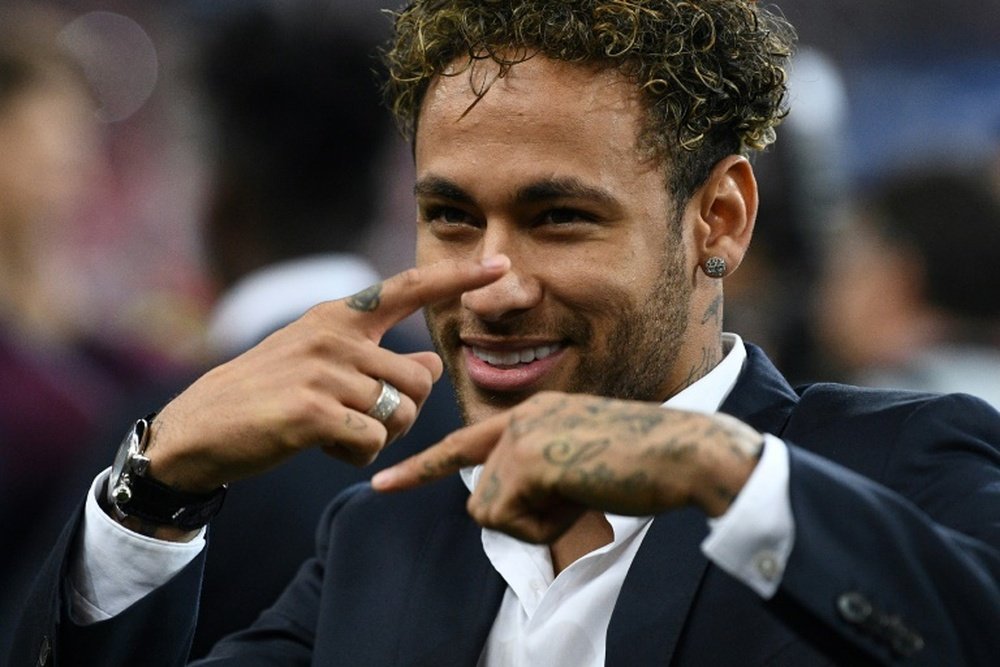 Neymar is persevering with his desire to join Real. AFP