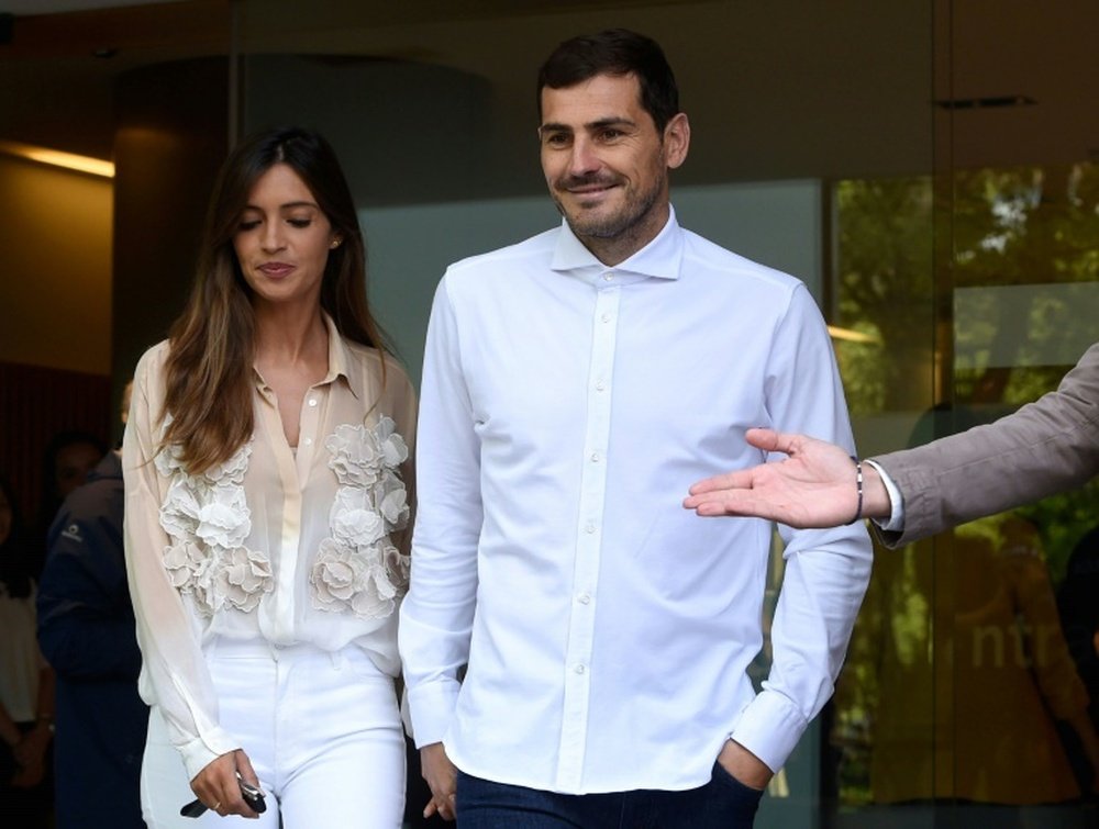 Casillas habló tras salir del hospital. AFP