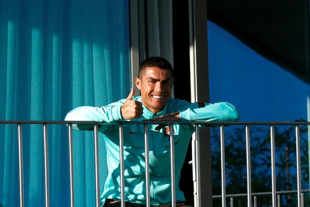Cristiano Ronaldo tested positive for the coronavirus. AFP