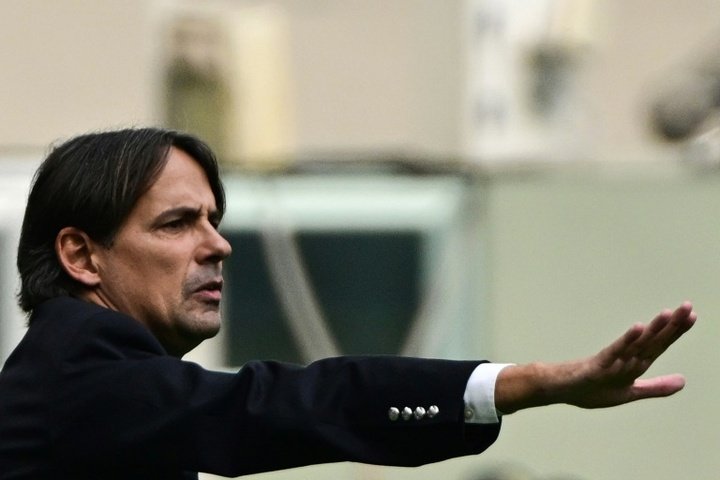 Inzaghi in conferenza stampa. AFP