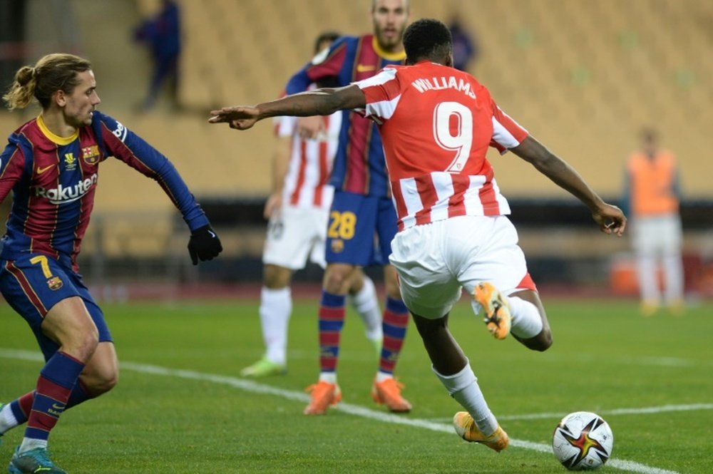 Le but magnifique d'Iñaki Williams contre Barcelone. afp