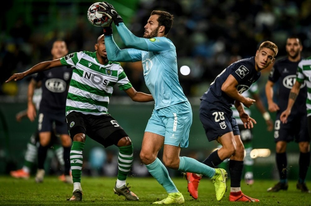 Andre Moreira was forced to self-isolate at half-time. AFP