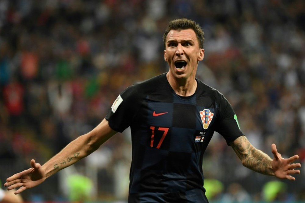 Mandzukic hizo un buen Mundial con Croacia. AFP