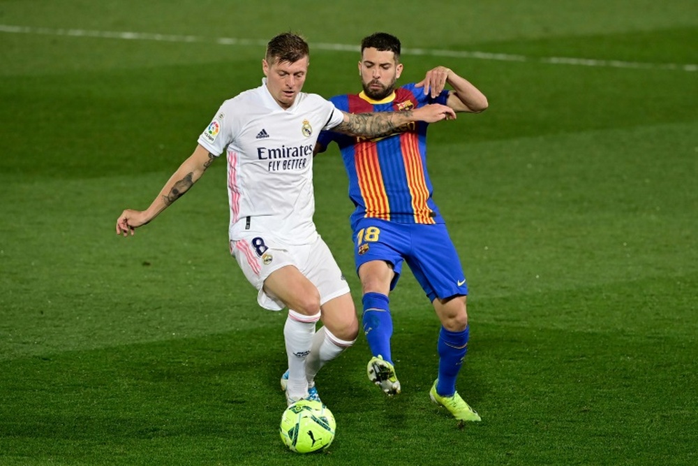 Jordi Alba llegará a la Champions League. AFP